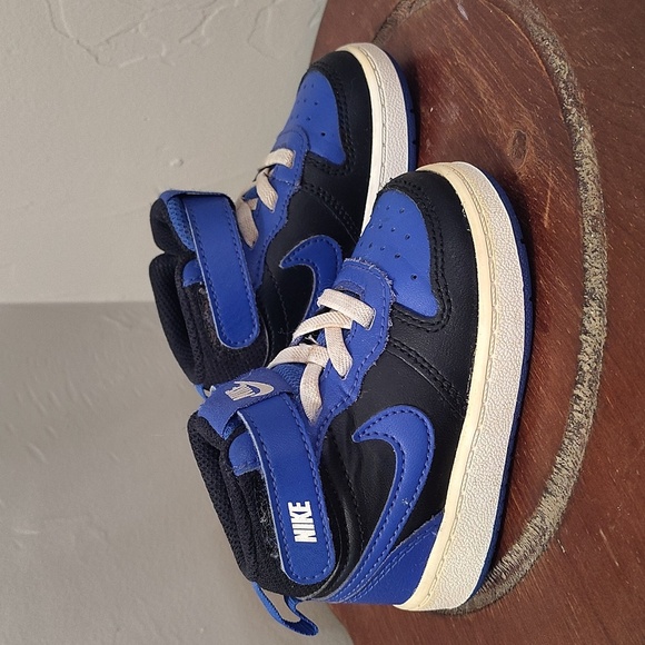 Nike Court Borough Mid 2 Td Trainers Black Game Royal Sz 5C DM8874-001 - Picture 4 of 10